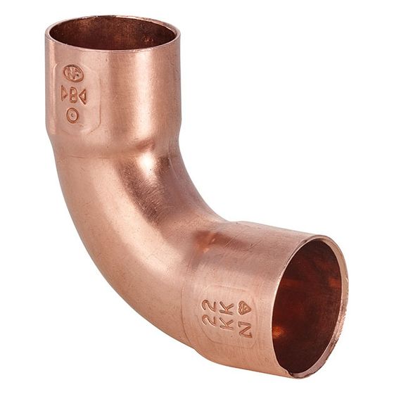 IBP Conex Bänninger Bogen 90 Grad Serie 5000, Modell 5002A, 35mm, Kupfer