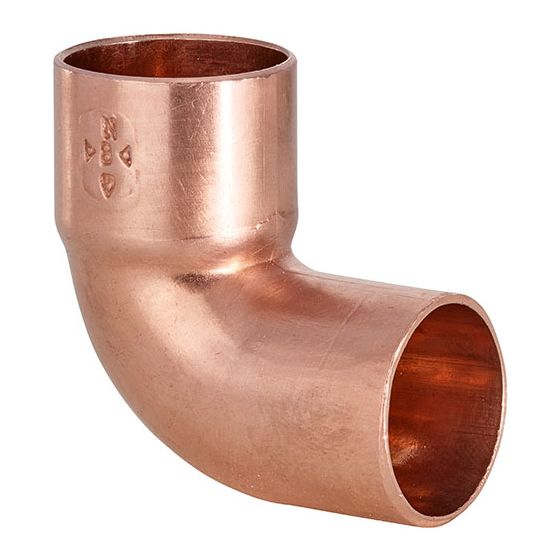 IBP Conex Bänninger Winkel 90 Grad innen/außen Serie 5000, Modell 5092, 22mm, Kupfer