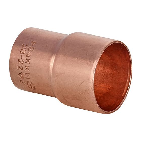 IBP Conex Bänninger Reduziernippel außen/innen Serie 5000, Modell 5243, 28x18mm, Kupfer