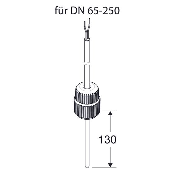 IMI TA Temperaturfühler, für Messnippel am Ventil Pt1000, für DN 65-250, Länge 130mm, Kabellänge 5m
