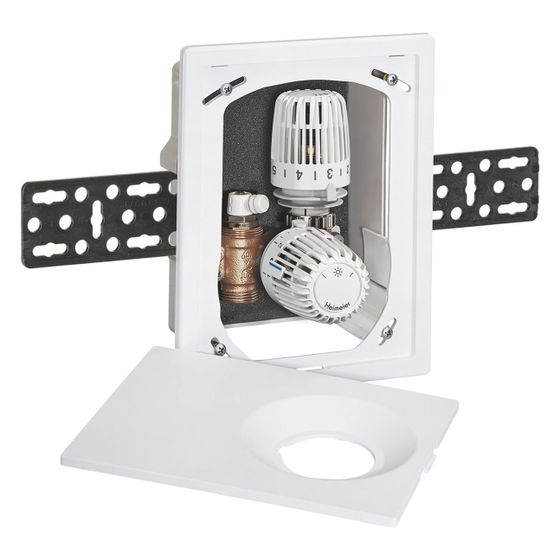 IMI Heimeier Unterputz-Kasten Multibox Eclips K-RTL, mit Thermostat-ventil und Rücklauftemperaturbegrenzer, 60mm, G 3/4