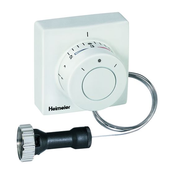 IMI Heimeier Thermostat-Kopf F mit Ferneinsteller und 5m Kapillarrohr