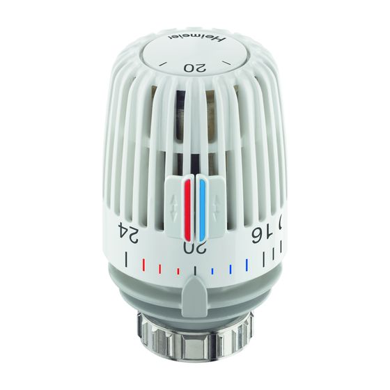 IMI Heimeier Thermostat-Kopf K weiß, Standard, Skala mit Temperaturwerten