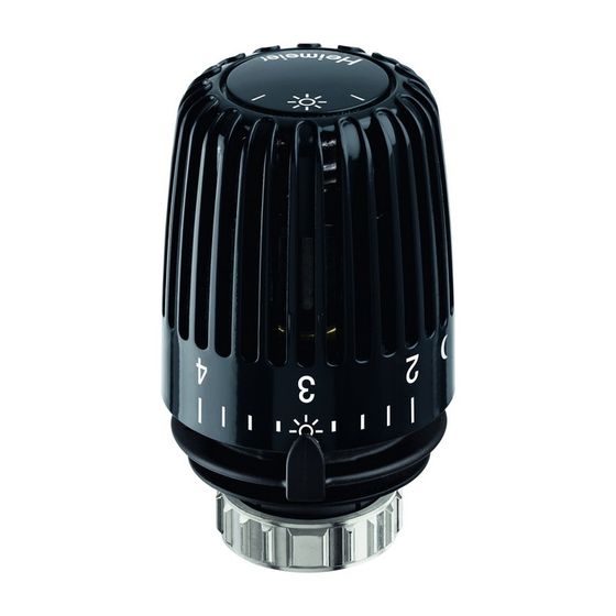 IMI Heimeier Thermostat-Kopf K, mit eingebautem Fühler, Schwarz