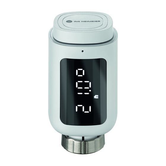 IMI Heimeier Smarter Thermostatkopf HeimSync, Bluetooth, Smartphone-Programmierung, M30x1,5, 5-30 Grad C, Weiß RAL 9016