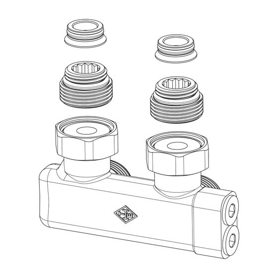 IMI Heimeier Umlenkstück Eckform G3/4 absperrbar, Zweirohr, 50mm