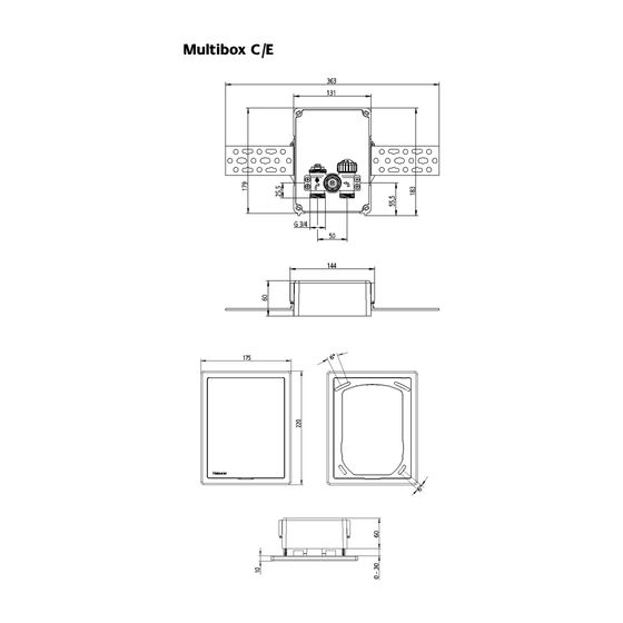IMI Heimeier UP-Kasten Multibox C/E mit Thermostat-Oberteil, weiß