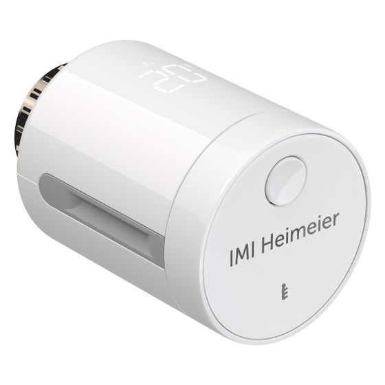 IMI Heimeier Smarter Thermostatkopf neo-K, Hybridtechnologie, Smartphone-Programmierung, M30x1,5, 5-30 Grad C, Weiß RAL 9016