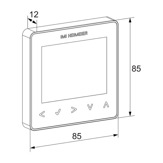 Heimeier neoStat V2 Raumthermostat 230V für Smart Home, Silber