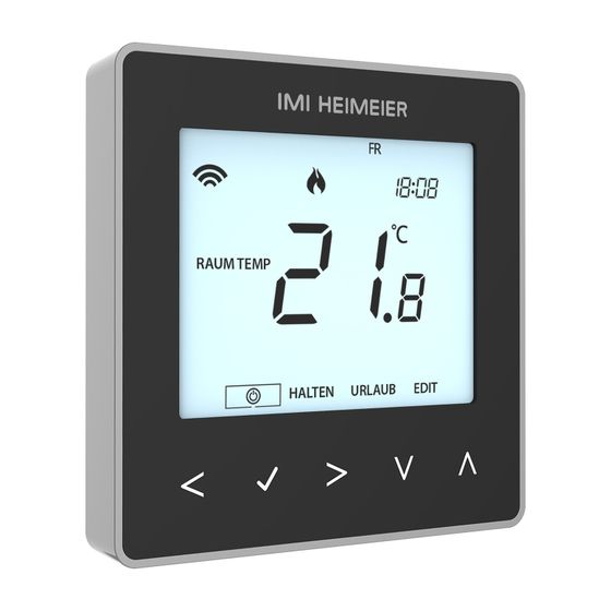 Heimeier neoStat V2 Raumthermostat 230V für Smart Home, Schwarz