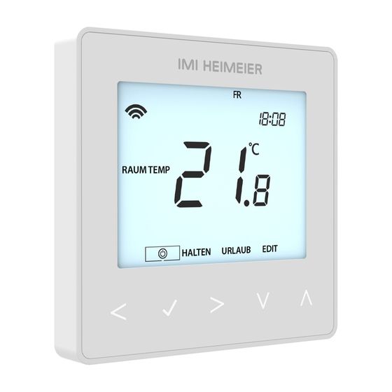 Heimeier neoStat-e V2 Raumthermostat für elektrische Fußbodenheizung 230V für Smart Home, Weiß