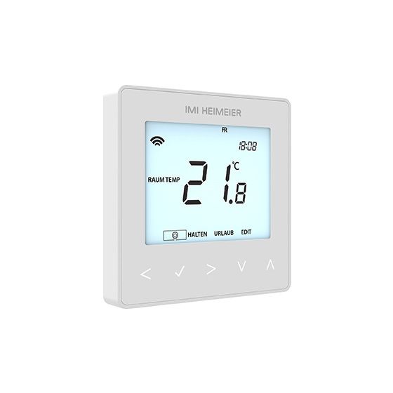 IMI Heimeier Raumthermostat neoStat-e V2, 230V für elektrische Fußbodenheizung, Smart Home, Weiß