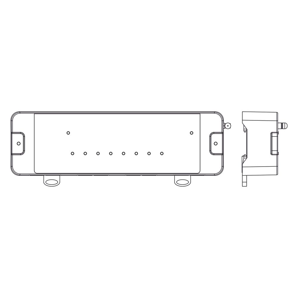 IMI Heimeier Klemmleiste UH8-RF Mini, Funk, 8 Zonen, 230V, 868MHz Funkfrequenz, ABS, W... IMI-1510-01.008 5902276825637 (Abb. 3)