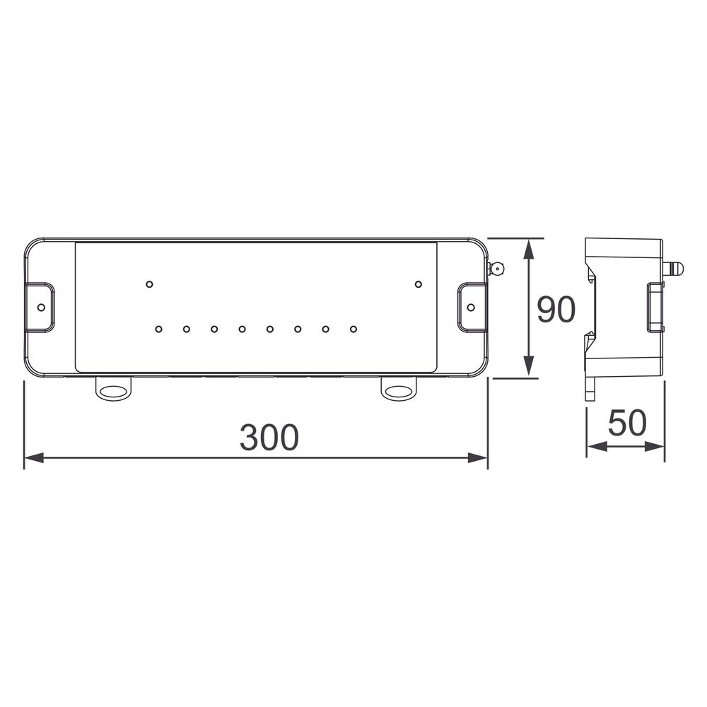 IMI Heimeier Klemmleiste UH8-RF Mini, Funk, 8 Zonen, 230V, 868MHz Funkfrequenz, ABS, W... IMI-1510-01.008 5902276825637 (Abb. 2)