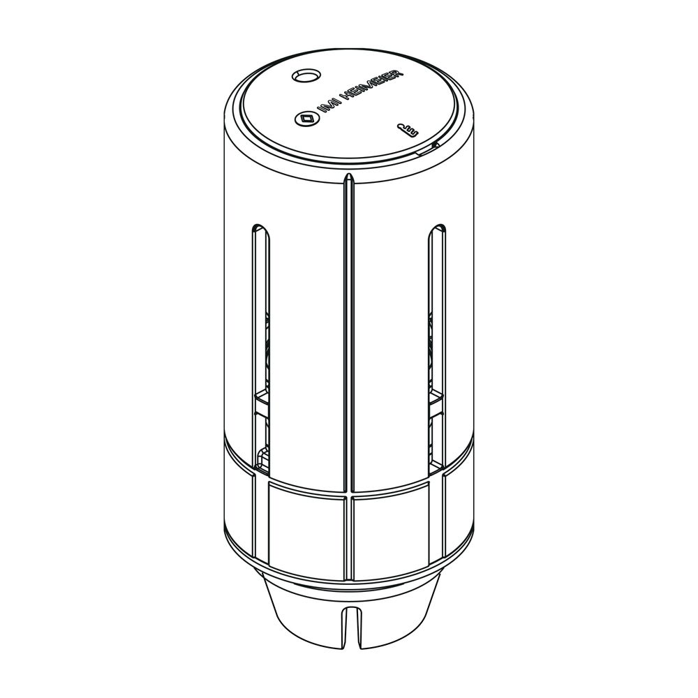 Heimeier Thermostat-Kopf Halo-B Danfoss-RA Set Behördenmodell mit eingebauten Fühler... IMI-2500-01.500 4024052004935 (Abb. 3)