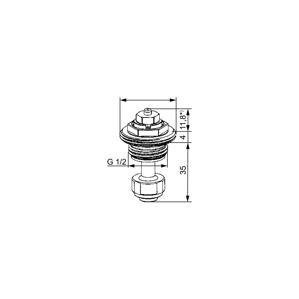 IMI Heimeier Thermostat-Oberteil für Ventilheizkörper, mit stufenloser Voreinstellung,... IMI-4320-02.301 4024052229819 (Abb. 5)