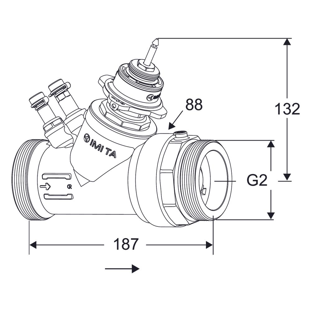 IMI TA Regel- und Regulierventil TA-Modulator, druckunabhängig DN 40, Nenndruck PN 25 max... IMI-52164441 5902276825583 (Abb. 2)