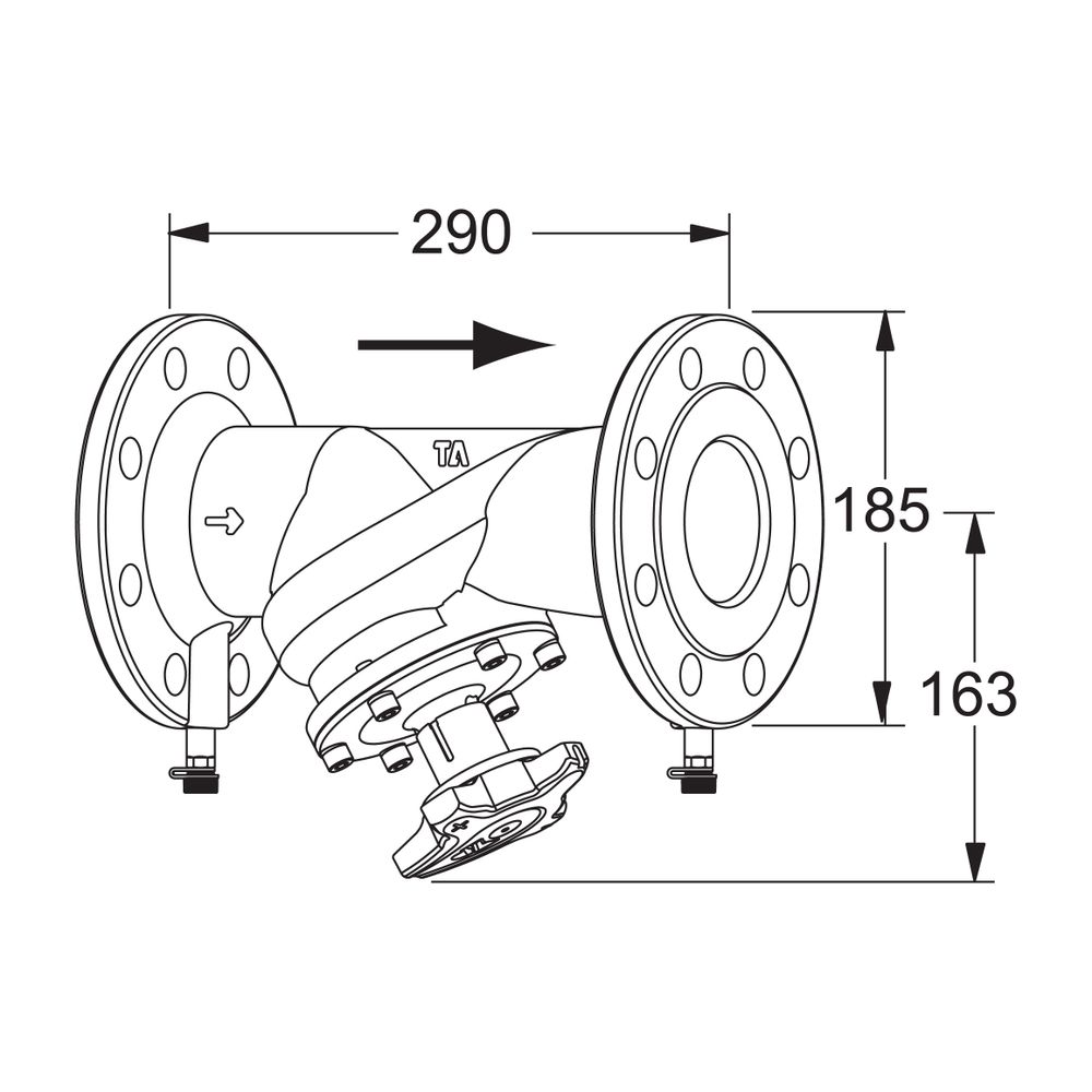 Heimeier TA Strangregulierventil STAF-R Flanschanschluss DN 65 PN 16... IMI-52186765 5902276805189 (Abb. 2)