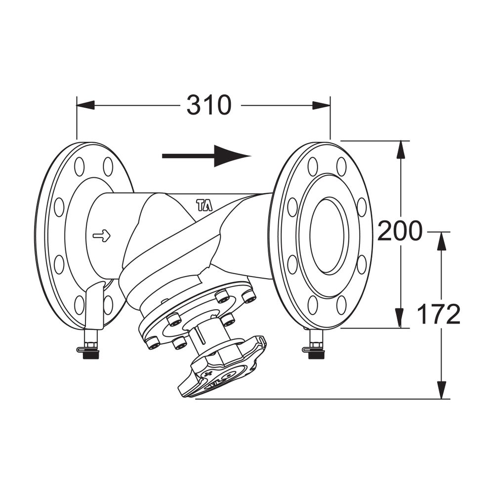 Heimeier TA Strangregulierventil STAF-R Flanschanschluss DN 80 PN 16... IMI-52186780 5902276805196 (Abb. 2)