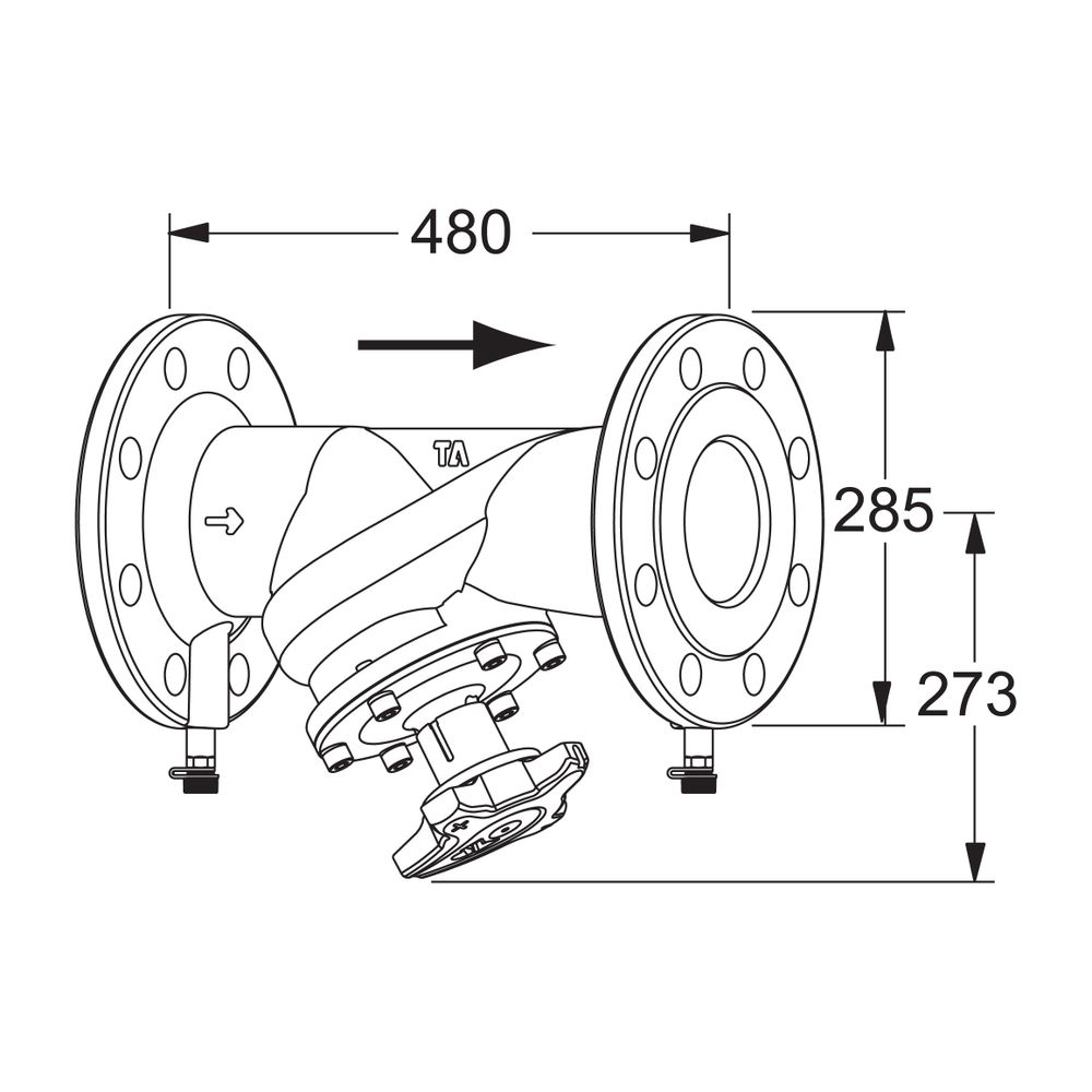 Heimeier TA Strangregulierventil STAF-R Flanschanschluss DN 150 PN 16... IMI-52186792 5902276805226 (Abb. 2)