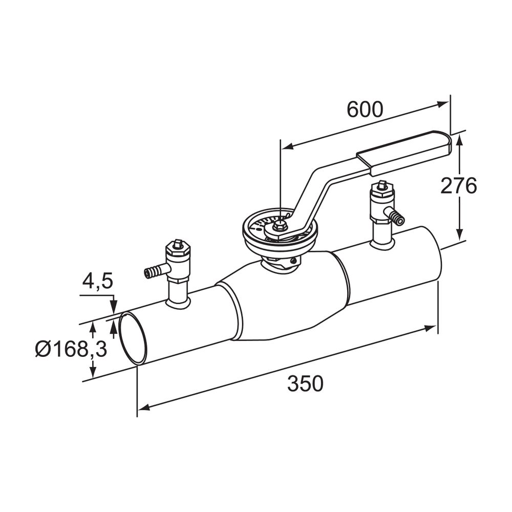 IMI TA Strangregulierventil TA-BVS 140, Nennweite DN 150 Nenndruck PN 25, Anschweißenden... IMI-652140092 6415840183419 (Abb. 5)