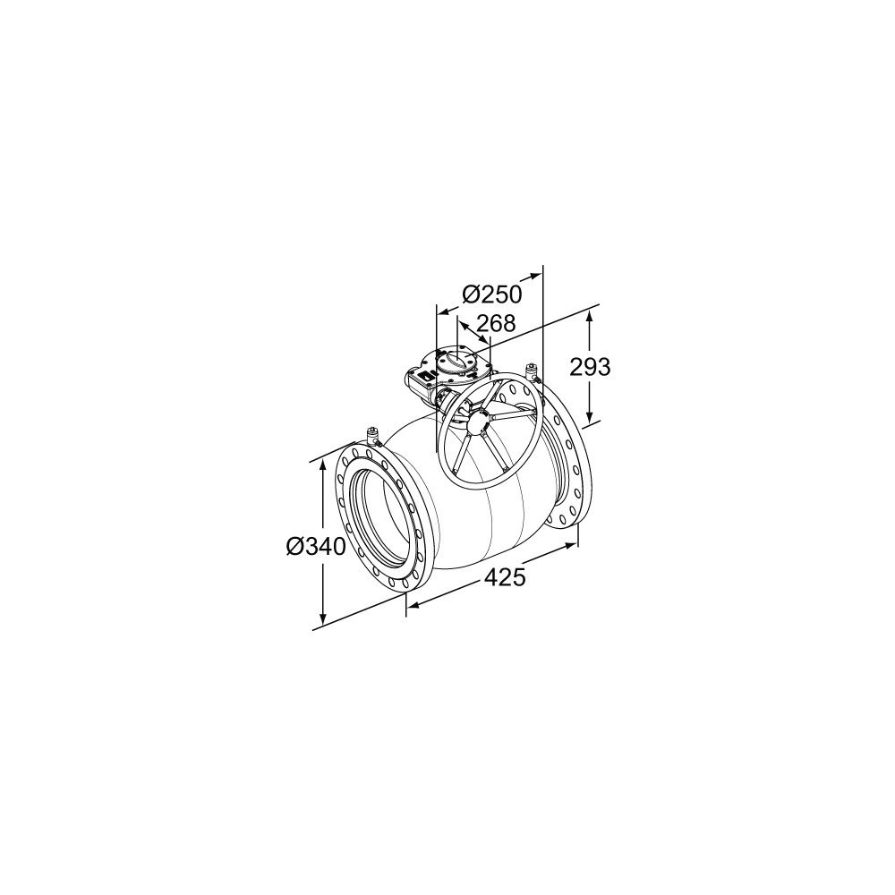 IMI TA Strangregulierventil TA-BVS 143, Nennweite DN 200 Nenndruck PN 16, Flansche, Stah... IMI-652143093 6415840183709 (Abb. 6)