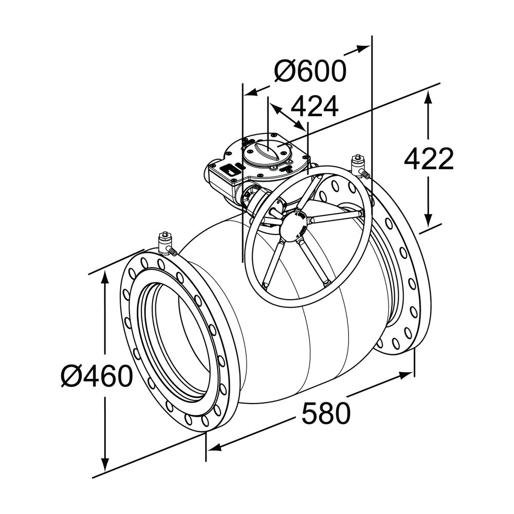 IMI TA Strangregulierventil TA-BVS 143, Nennweite DN 300 Nenndruck PN 16, Flansche, Stah... IMI-652143095 6415840183808 (Abb. 8)