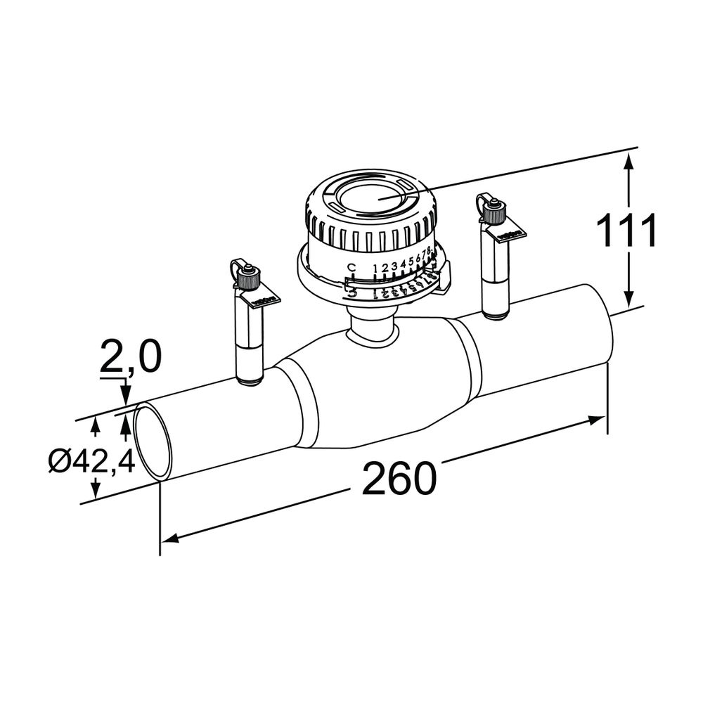 Heimeier TA Strangregulierventil TA-BVS 240 Anschweißenden DN 32 PN 25, Edelstahl... IMI-652250032 6415840116455 (Abb. 2)