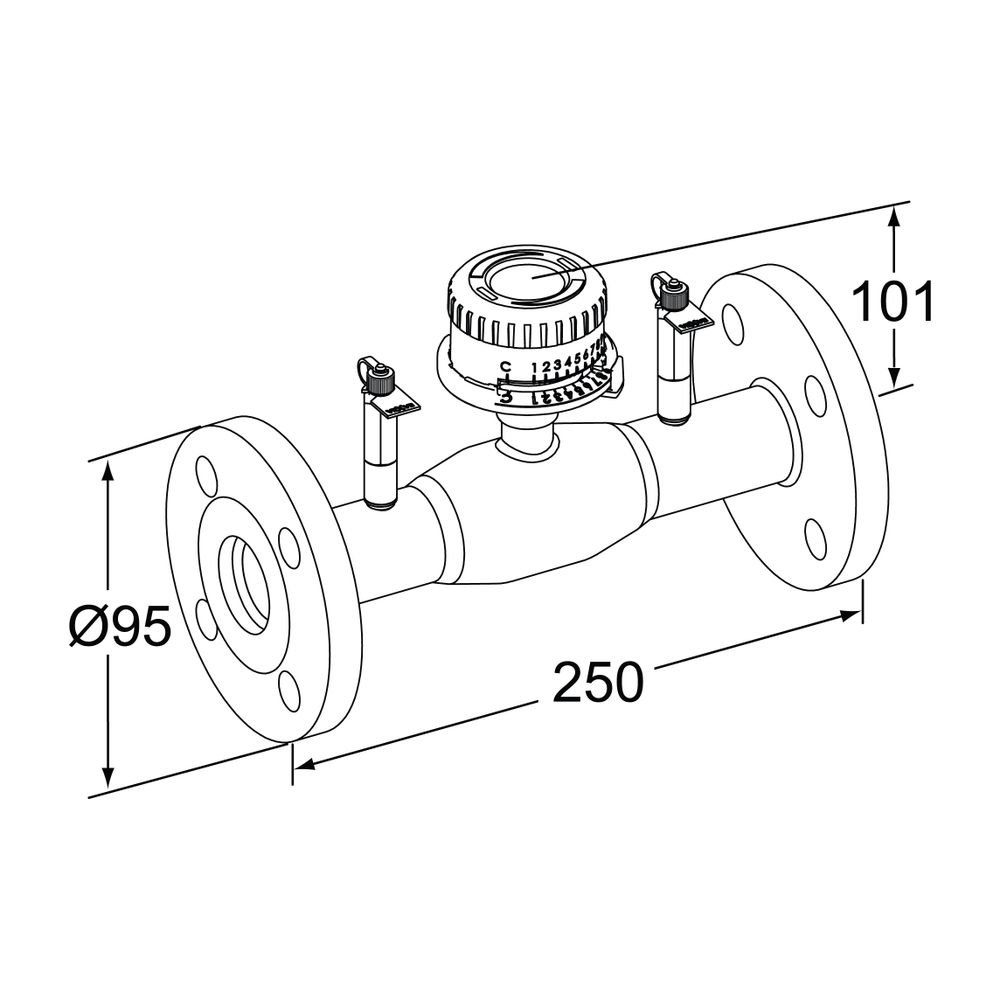 Heimeier TA Strangregulierventil TA-BVS 143 Flansche DN 15 PN 25, Stahl... IMI-652153015 6415840426707 (Abb. 2)