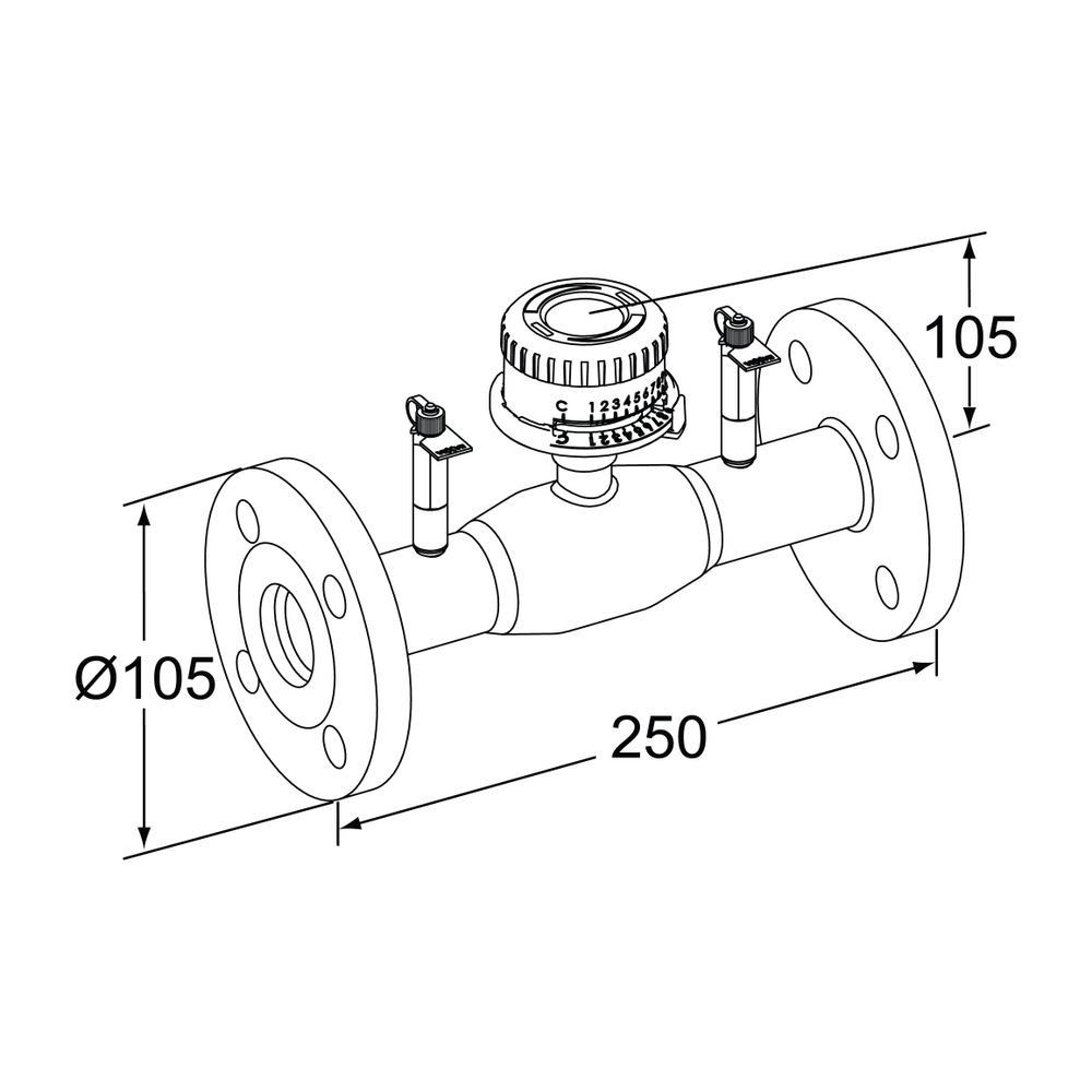 Heimeier TA Strangregulierventil TA-BVS 243 Flansche DN 20 PN 25, Edelstahl... IMI-652253020 6415840426776 (Abb. 2)