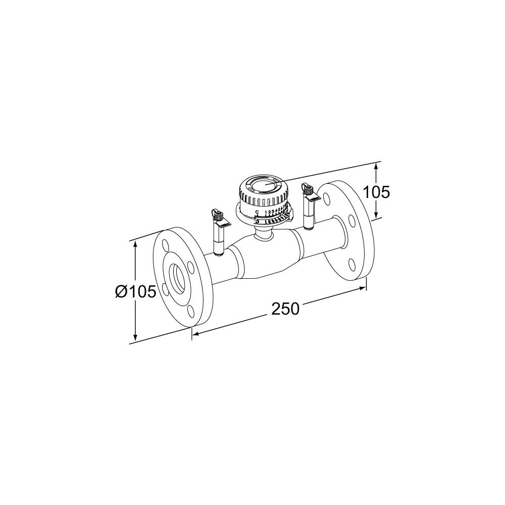 IMI TA Strangregulierventil TA-BVS 143, Nennweite DN 20 Nenndruck PN 25, Flansche, Stahl... IMI-652153020 6415840426714 (Abb. 5)