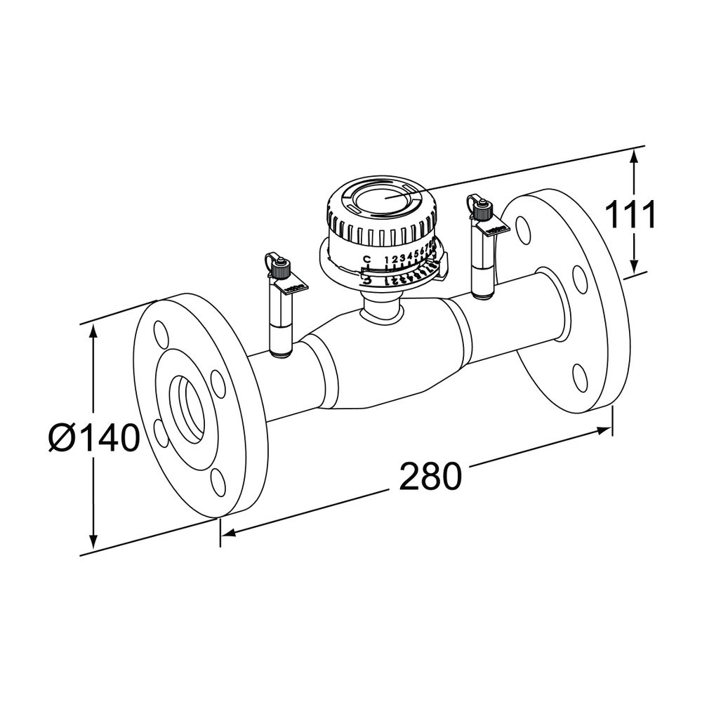 Heimeier TA Strangregulierventil TA-BVS 143 Flansche DN 32 PN 25, Stahl... IMI-652153032 6415840426738 (Abb. 2)