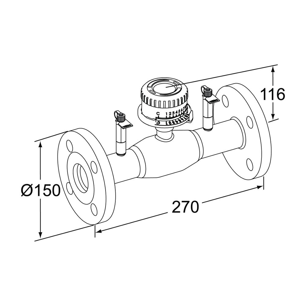 Heimeier TA Strangregulierventil TA-BVS 243 Flansche DN 40 PN 25, Edelstahl... IMI-652253040 6415840426806 (Abb. 2)