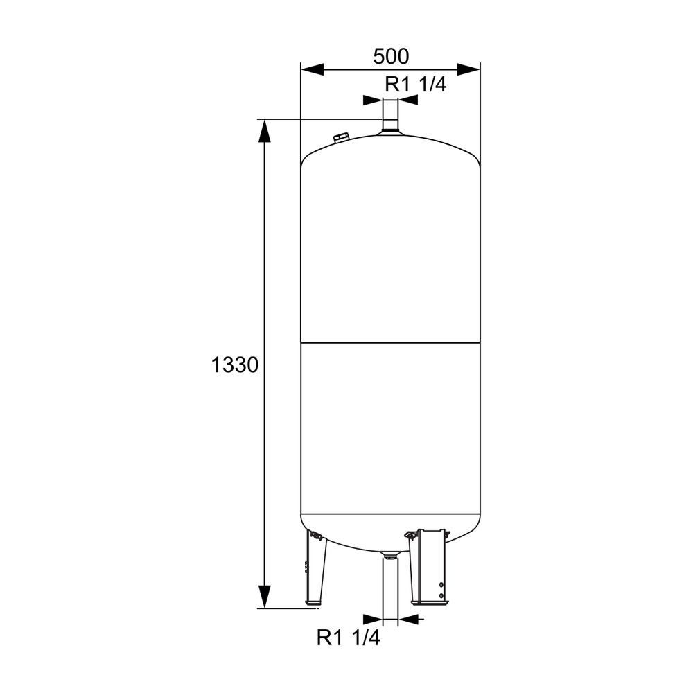 IMI Pneumatex Druckausdehnungsgefäß Aquapresso AUF 200.10... IMI-7112008 7640148633987 (Abb. 2)