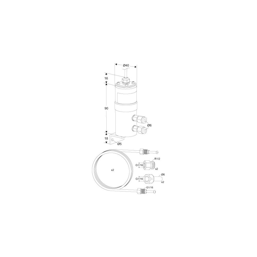 IMI TA Differenzdruck-Fühler Set für TA-Smart-Dp 10-100kPa... IMI-32502010008 5902276817656 (Abb. 5)