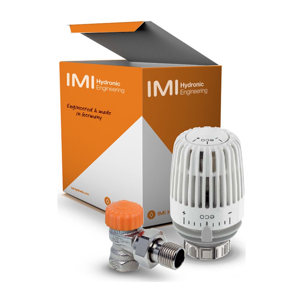 IMI Heimeier Set 3 Thermostat-Kopf K eco und Thermostat-Ventilunterteil Eclipse, DN15 ... IMI-9696-26.800 4024052041626 (Abb. 1)