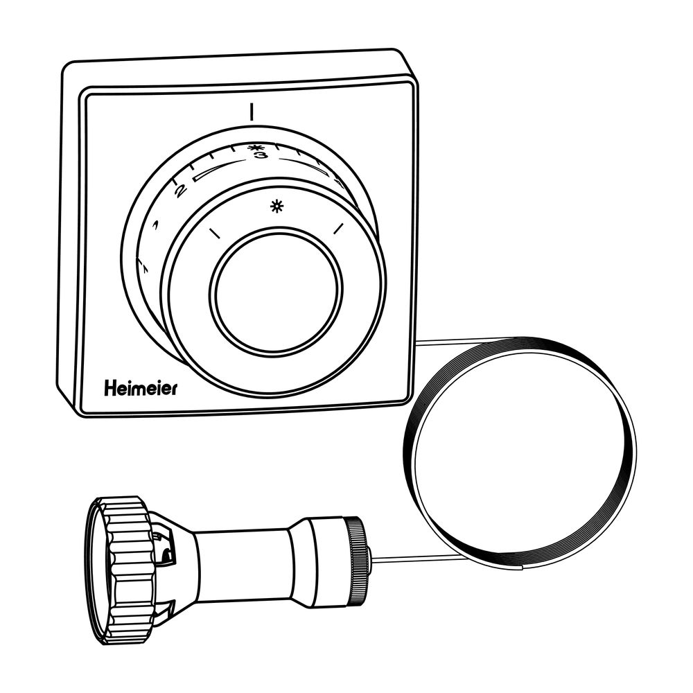 IMI Heimeier Thermostat-Kopf F mit Ferneinsteller und 5m Kapillarrohr... IMI-2805-00.500 4024052191819 (Abb. 3)