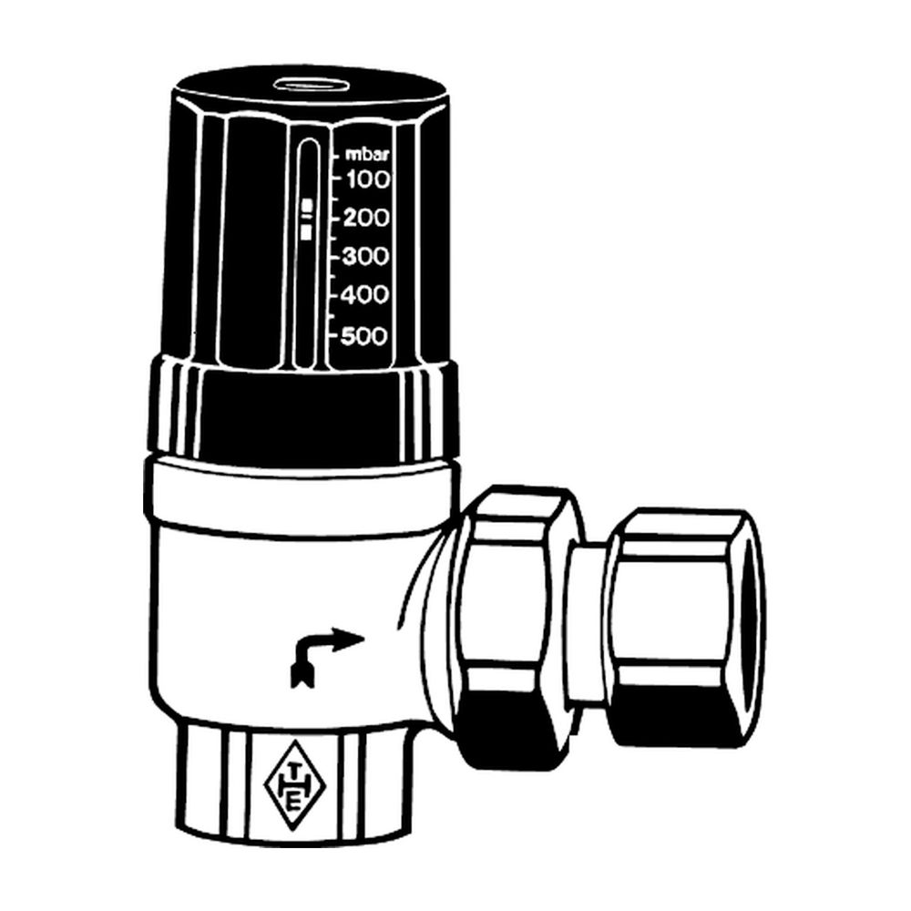 IMI Heimeier Differenzdruck-Überströmventil Hydrolux, mit Anschlussverschraubung, DN25... IMI-5503-04.000 4024052240210 (Abb. 2)
