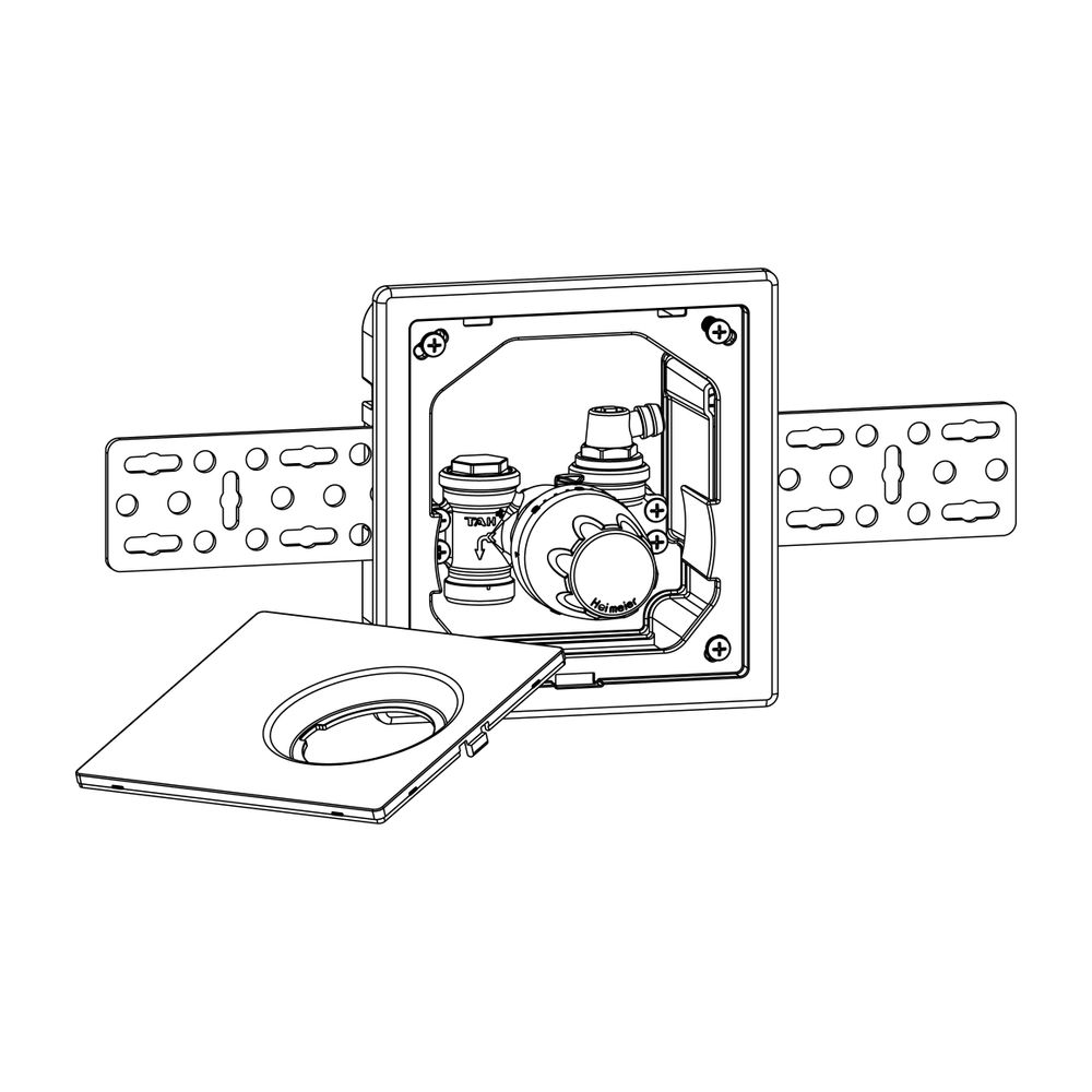 IMI Heimeier UP-Kasten Multibox Mini DX mit Thermostatventil, weiß... IMI-9305-00.800 4024052907311 (Abb. 3)