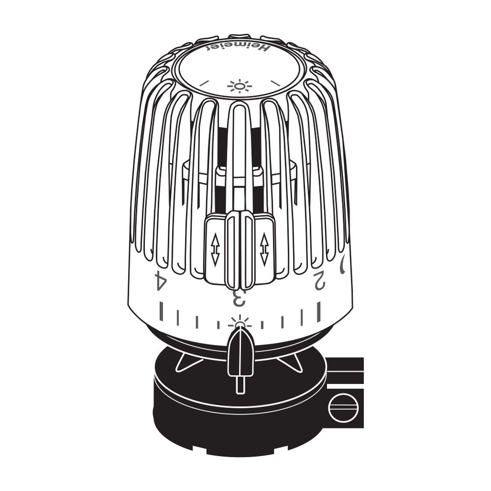 IMI Heimeier Thermostat-Kopf K mit Direktanschluß für Danfoss RAV-Ventile... IMI-9800-24.500 4024052300013 (Abb. 3)