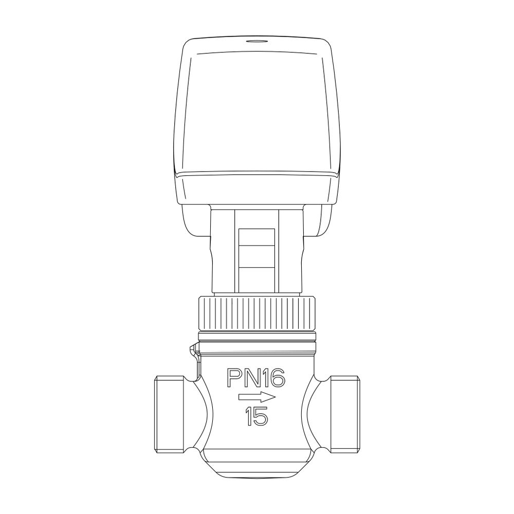 IMI TA 2-Weg-Zonenregelventil CV216 MZ PN 16, DN 15, G 1/2, Kvs 1,0m³/h... IMI-60281415 5902276894251 (Abb. 2)