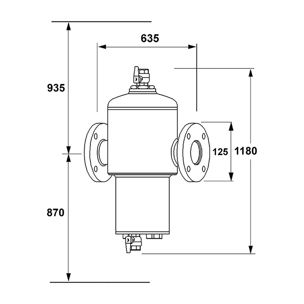 IMI Pneumatex Abscheider Zeparo G-Force ZG 125, DN 125, PN16, Flanschanschluss... IMI-30304111300 7640161631519 (Abb. 2)