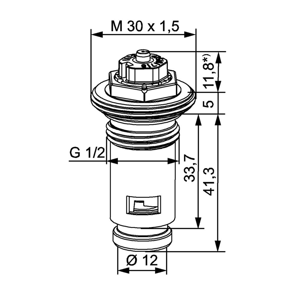IMI Heimeier Thermostat-Oberteil für Ventilheizkörper mit genauer Feinsteinstellung(8)... IMI-4361-00.301 4024052553211 (Abb. 2)