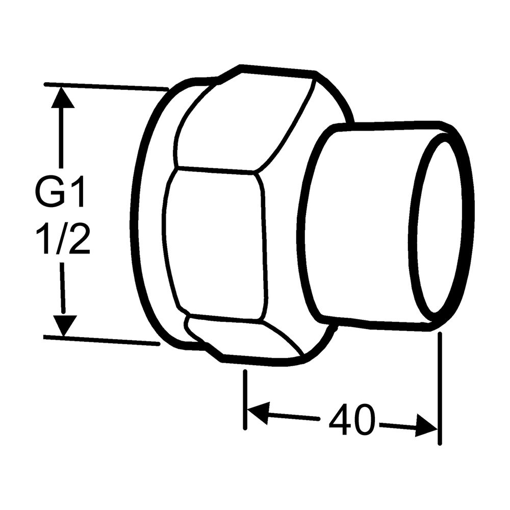 IMI TA Anschlussverschraubung mit Lötnippel 10mm für STADA DN 10... IMI-52009510 7318792749100 (Abb. 1)