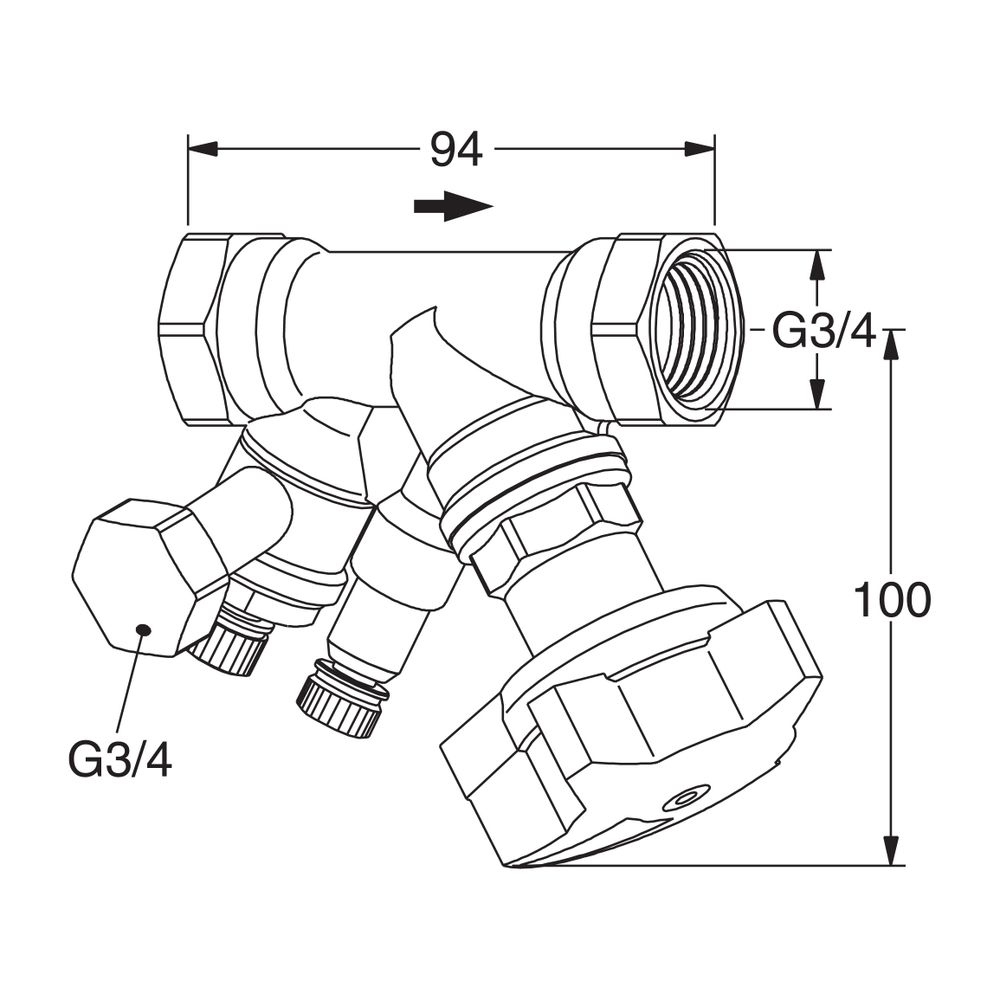 IMI TA Einregulierventil STAD-R, PN 25, DN 20, Kvs 2,63m³/h... IMI-52873620 5902276836435 (Abb. 2)