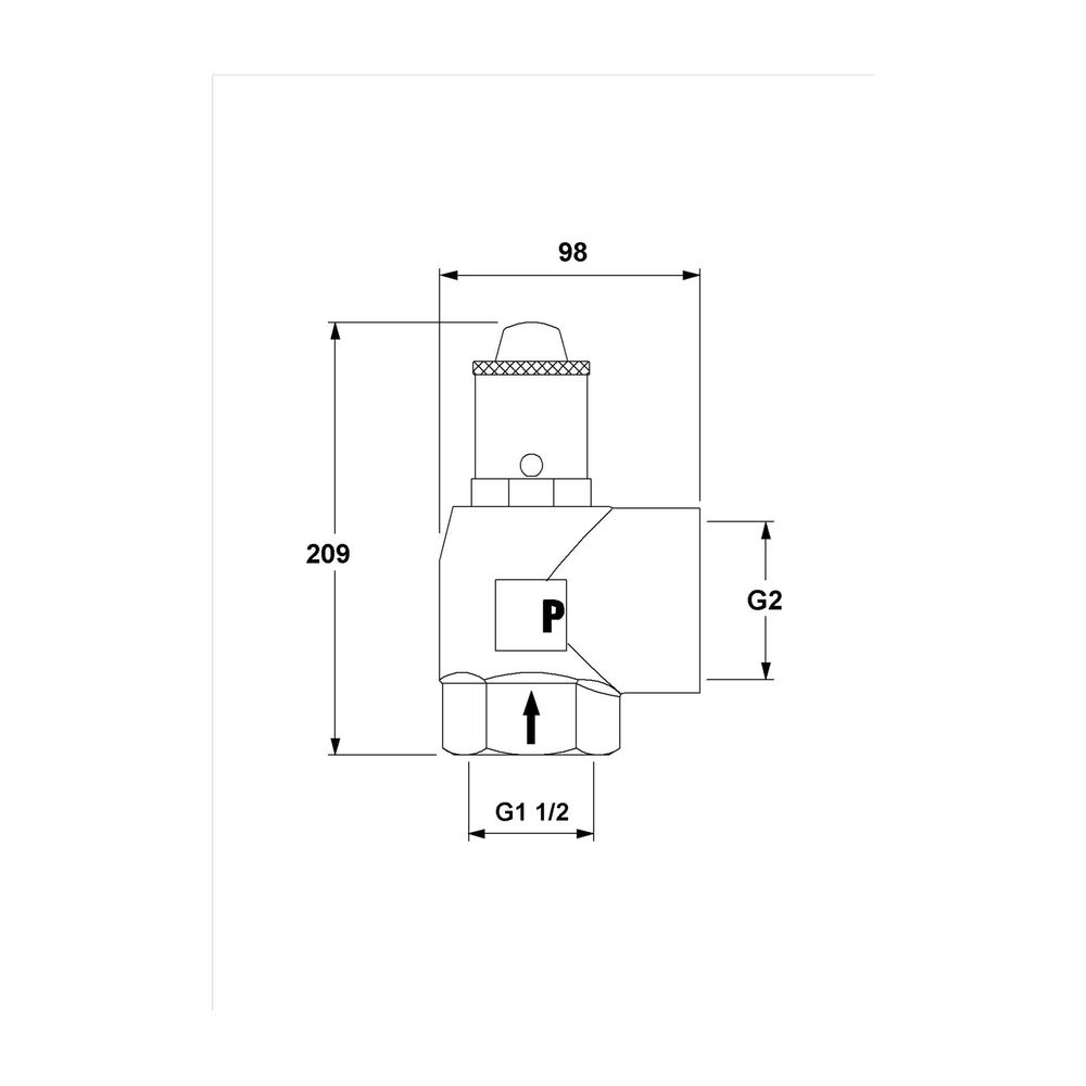 IMI Pneumatex Sicherheitsventil DSV 40-3,0 H, Rotguss... IMI-5375030 7640148634892 (Abb. 2)