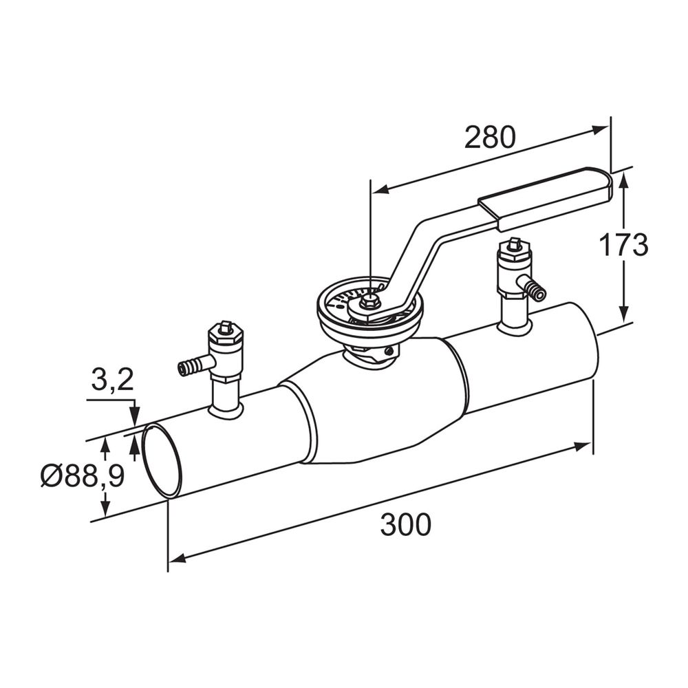 IMI TA Strangregulierventil TA-BVS 140 Anschweißenden, DN 80, PN 25, Stahl... IMI-652140080 6415840183358 (Abb. 2)