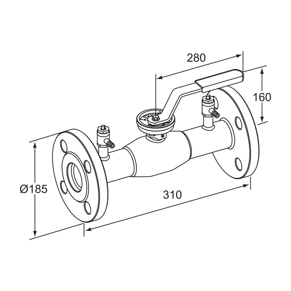 IMI TA Strangregulierventil TA-BVS 243 Flansche, DN 65, PN 16, Edelstahl... IMI-652243065 6415840116875 (Abb. 2)