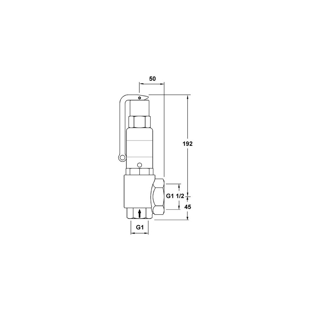 IMI Pneumatex Sicherheitsventil DSV 25-2.0 DGH, Ansprechdruck 2,0 bar, G 1" x G 1 1/2", Ro... IMI-5363020 7640148635028 (Abb. 4)