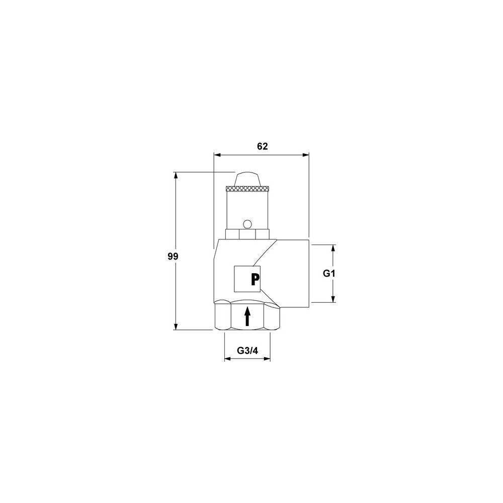 IMI Pneumatex Sicherheitsventil DSV 20-3.0 H, Ansprechdruck 3.0 bar, G 3/4" x G 1", Rotgus... IMI-5372030 7640148634830 (Abb. 5)